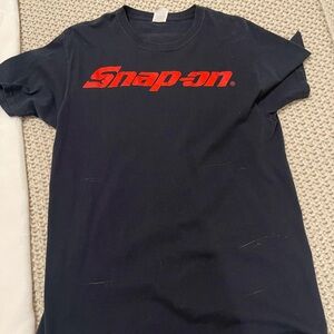 Snap Men's Black T-Shirt